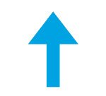 Flèches adhésives de sol 300x200 mm – lot de 5 ex