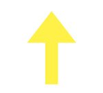 Flèches adhésives de sol 300x200 mm – lot de 5 ex