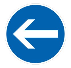 Panneau sens obligatoire