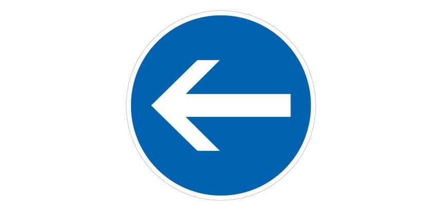 Panneau sens obligatoire