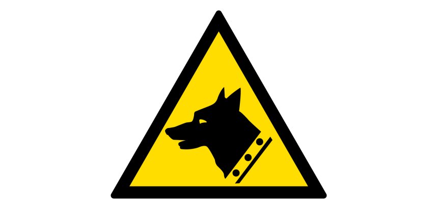 Signalétique Danger Chien de Garde – W013 ISO 7010