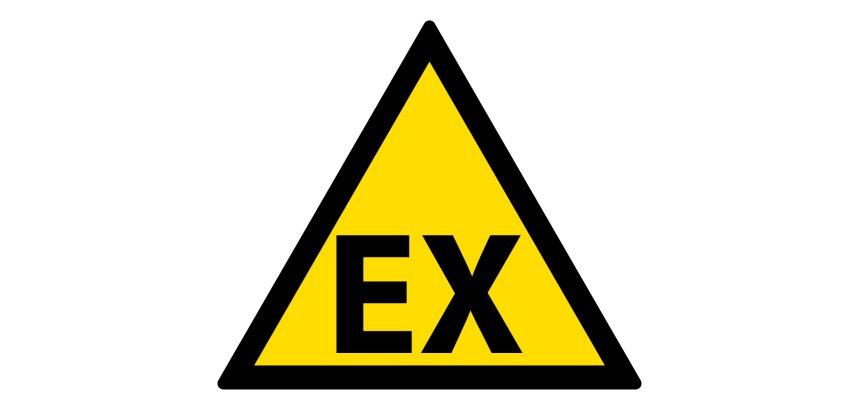 Panneau de signalisation danger - Danger explosif - W016 - ISO 7010  - Vinyle Souple Autocollant