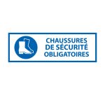 Panneau EPI - chaussures de sécurité Obligatoire - M008 - ISO 7010