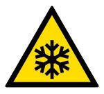 Panneaux - Basses températures, conditions de gel - W010  - 200 mm - Vinyle Souple Autocollant