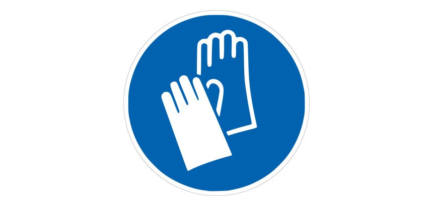Panneau EPI obligatoire - Gants de protection obligatoires - M009  - 315 mm - PVC 2 mm