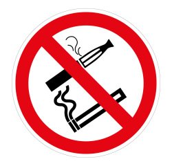 Signalétique d'interdiction - Interdiction de fumer et vapoter
