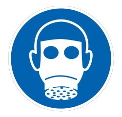 Panneau EPI Protection respiratoire obligatoire M017- ISO 7010