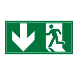 Panneau d'évacuation - Pictogramme Sortie de secours - ISO 7010