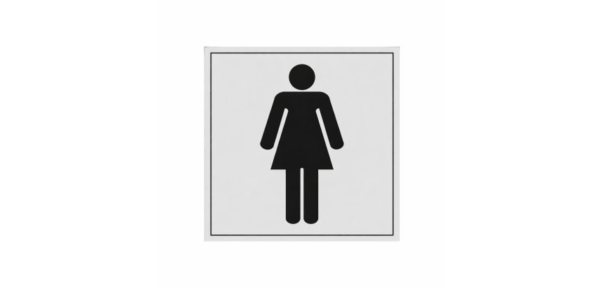 Signalétique d'information WC - Toilettes Femmes - Vinyle Souple ou PVC