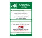 Panneau - Consignes sécurité espace attente - PVC 200x300 mm