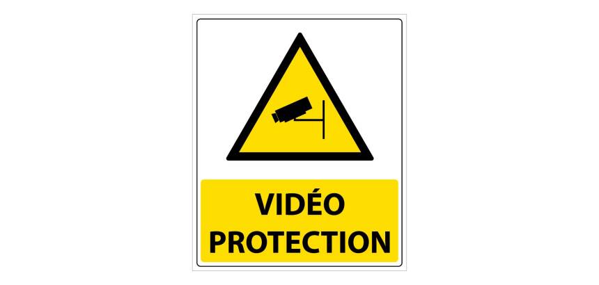 Panneau  Vidéo Protection - 300 x 250 mm