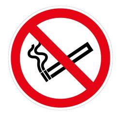 Panneau interdiction - Interdiction de fumer - P002 - ISO 7010  - 200 mm - PVC