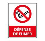 Panneau d'interdiction ISO EN 7010 - Défense de fumer - P002