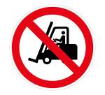 Panneau - Interdit chariots élévateurs  - 315 mm - PVC