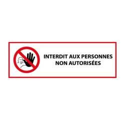Panneau Interdit aux personnes non autorisées P080 - ISO 7010