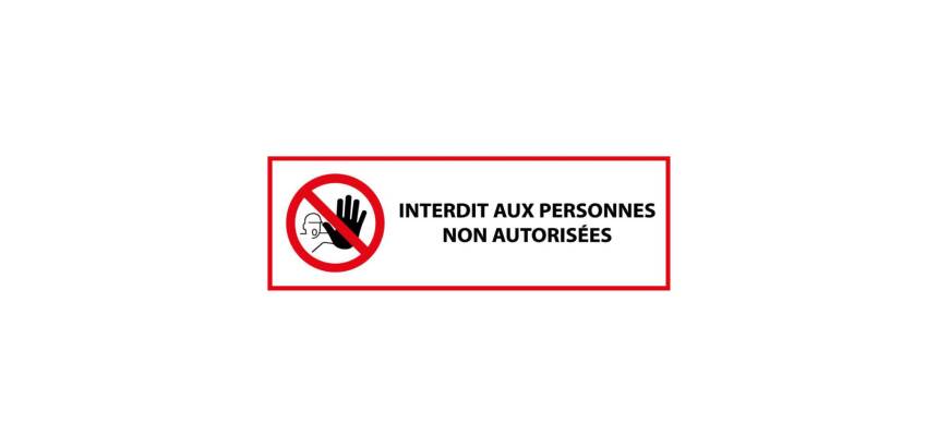 Panneau Interdit aux personnes non autorisées P080 - ISO 7010