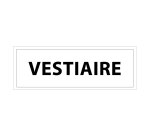 Panneau VESTIAIRE 210x75mm PVC ou Vinyle Int./Ext.  - Gris - PVC 2 mm