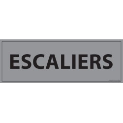 Plaque de porte ESCALIERS - 210 x 75 mm