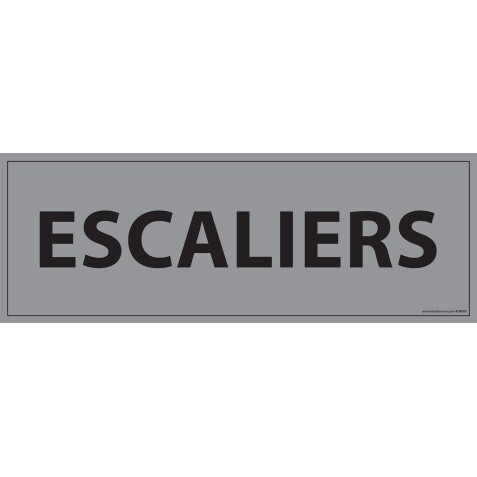 Plaque de porte ESCALIERS - 210 x 75 mm