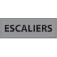 Plaque de porte ESCALIERS - 210 x 75 mm