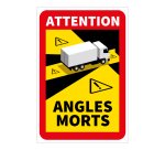 Adhésif - Danger Angles Morts Camions - 170 x 250 mm - Vinyle