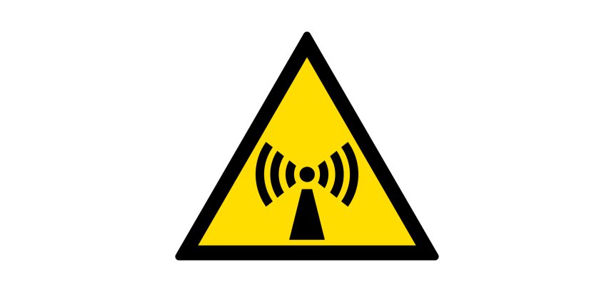 Signalétique danger W005 - Radiations non-ionisantes - ISO 7010  - Vinyle - 200 mm