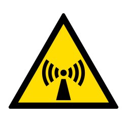 Signalétique danger W005 - Radiations non-ionisantes - ISO 7010