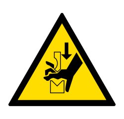 Panneaux - Écrasement de la main dans une presse plieuse - W030