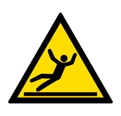 Signalétique de danger - Picto Surface glissante - W011 - ISO 7010
