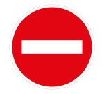 Panneau d'interdiction - Picto Sens Interdit - B1 - ISO 7010