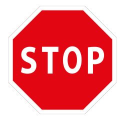 Panneau STOP AB4 pour intersection et site privé