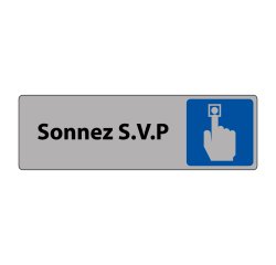 Panneau Sonnez S.V.P - Signalétique d'accueil