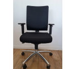 Fauteuil en tissu noir VIRTUOSE - Reconditionné