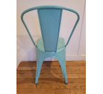 Chaise en fer UHS bleu clair - Reconditionné