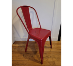 Chaise en fer UHS rouge - Reconditionné