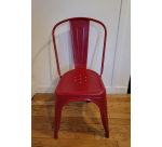Chaise en fer UHS rouge - Reconditionné