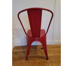 Chaise en fer UHS rouge - Reconditionné