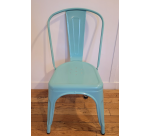 Chaise en fer UHS bleu clair - Reconditionné