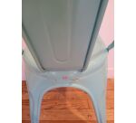 Chaise en fer UHS bleu clair - Reconditionné
