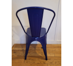 Chaise en fer UHS bleu marine - Reconditionné