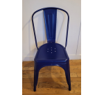 Chaise en fer UHS bleu marine - Reconditionné