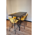 Chaise mi haute jaune ZUIVER BENSON H65- Reconditionné
