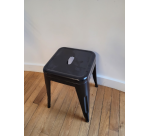 Tabouret DESIR 10 carré métal noir - Reconditionné