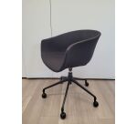 Fauteuil à roulettes Arper LINZI gris foncé - Reconditionné