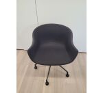 Fauteuil à roulettes Arper LINZI gris foncé - Reconditionné