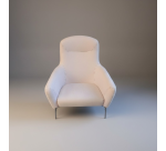 Chauffeuse Softline LINZI rose pâle - Reconditionné