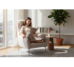 Chauffeuse Softline LINZI rose pâle - Reconditionné