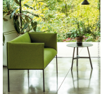 Table basse LINZI ronde noir H45 - Reconditionné
