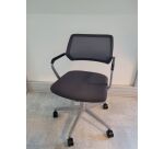 Chaise à roulettes Steelcase Qivy Gris foncé - Reconditionné