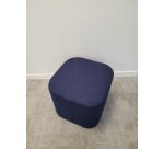 Pouf Softline LINZI bleu marine carré - Reconditionné